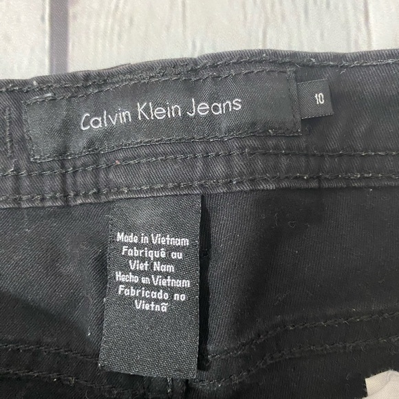 Calvin Klein Black Skinny Crop Jeans Womens Size 10 - Picture 3 of 7